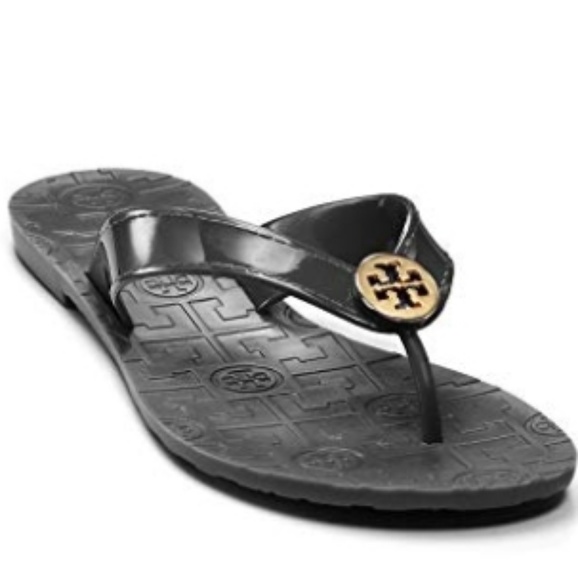 Tory Burch Shoes - TORY BURCH Logo Sandals LIKE NEW!